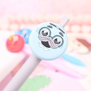 Stylo à bille en gel souple en PVC personnalisé avec personnages de dessins animés, pointe de 0,7 mm, largeur d'écriture de 1,0 mm, pour la promotion d'entreprise et les cadeaux - Product Image 4