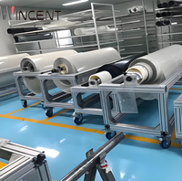 WINCENT Hochwertige Selbstklebende PDLC Intelligente Folie Dimmbar UV-Beständig Heim- und Büroglasfolie 0,4mm Dicke Einfach