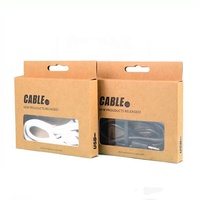 Boîte d'emballage personnalisée pour casque sans fil impression dans une boîte couleur d'emballage pour câble de données