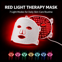 Masque de luminothérapie LED APTREDLIGHT en silicone de qualité alimentaire pour le visage, masque de luminothérapie LED rouge pour la beauté
