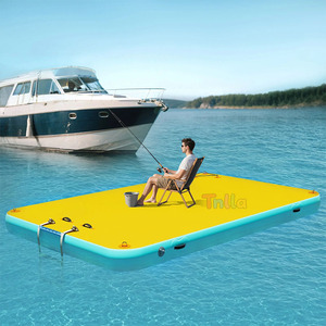 Plataforma <span class=keywords><strong>Flotante</strong></span> Inflable Resistente para Exteriores, con Sistema Drop-Stitch, para Piscina, Embarcaciones, Remolque Marítimo, Pesca y Otros Usos - Product Image 1