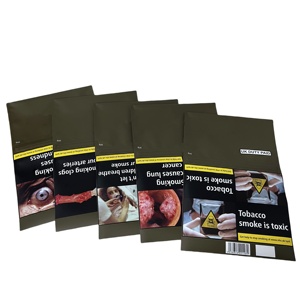 英国定制印刷可再密封聚酯薄膜烟袋25g/30g/50g，带展示盒和透明包装，用于卷起您自己的烟草 - Product Image 3