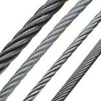 Câble intérieur 1x19 et 7x7 câble d'embrayage câble d'accélérateur câble intérieur en acier câble intérieur en plastique/PVC/PA6 câble métallique enduit de Nylon