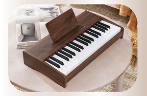 Piano Digital de Madera de 37 Teclas al por Mayor, Órgano Eléctrico Portátil, Instrumentos Musicales, Piano Electrónico con Luz para Niños - Product Image 6