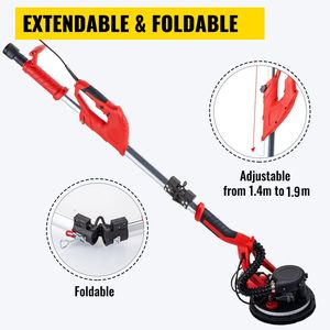 Sander à cloisons sèches électrique DB Wholesale 850W avec vitesse variable 800-1750 tr/min, pliable, télescopique, 230V/220V - Product Image 4