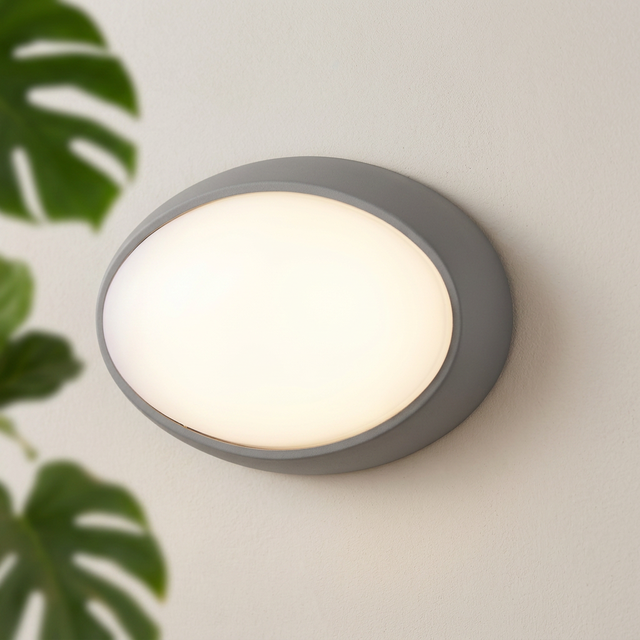 8W Oval Shape LED Bulkhead Light PC Material Factory Price IP65 450 Lumens 3-Year Warranty Waterproof for Garden Outdoor Use