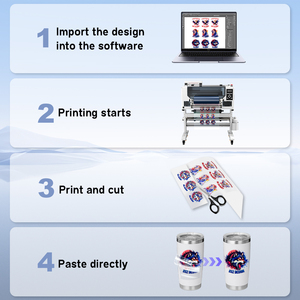 2026 NEW A3 Roll to Roll AB Film UV DTF <b>Printer</b> 30cm/13 Inches Label Crystal Machine UV DTF Sticker <b>Printer</b> for Bottle <b>Cups</b> Boxs - Product Image 6