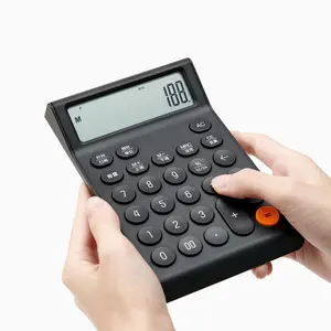 Kaco Mate-Calculator En Wekker 12 Cijfers Multifunctionele Desktop-Kantoorschoolbenodigdheden 2Xaaa-Batterij Inbegrepen