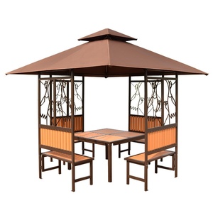 Gazebo da Giardino <span class=keywords><strong>in</strong></span> <span class=keywords><strong>Ferro</strong></span> <span class=keywords><strong>Battuto</strong></span> Stile Europeo, Tettoia per Cortile, Balcone, Padiglione da Tè, Supporto per Fiori - Product Image 4