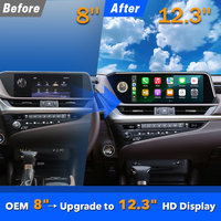 Lecteur DVD de voiture Lexus ES 2018-2020, écran 12,3'', Android 13 avec interface sans fil CarPlay Android Auto, Binarytek
