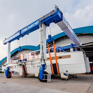 رافعة متنقلة مطاطية العجلات مناسبة لمختلف أحجام السفن، رافعة جسرية للقوارب في أحواض السفن مع نظام تحكم PLC - Product Image 3