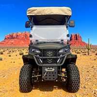 Voiture de golf électrique tout-terrain 4x4 homologuée CE MMC, batterie lithium 72V, 10KW, 5-6 places, 25MPH, autonomie 70-90km