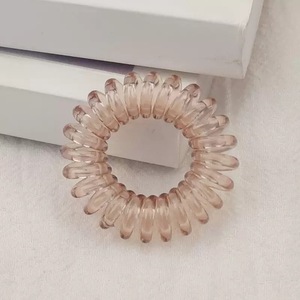 Élastiques à <span class=keywords><strong>cheveux</strong></span> en <span class=keywords><strong>plastique</strong></span> PL, style cordon téléphonique, pour filles, tendance, chouchous - Product Image 5