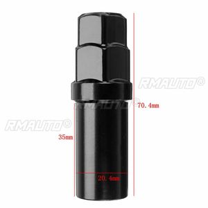 Black 7 Sided Spline Driver Wheel Tuner Lug <b>Nut</b> Key <b>Locking</b> Lock Socket <b>Removal</b> <b>Tool</b> - Product Image 2