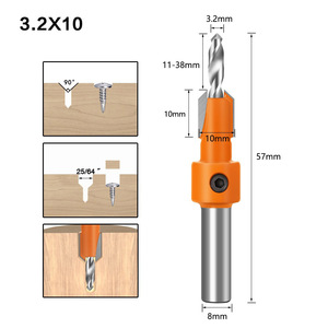 Step-Type Countersink Taper <b>Drill</b> Self-Tapping Screw <b>Wood</b> Installation Alloy <b>Bit</b> - Product Image 4