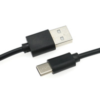PVC Ladekabel Rapid 1m 2m USB-C vers USB Type a Câble Chargeur rapide Câble de données 2A Noir Blanc Cuivre pur pour imprimante d'ordinateur