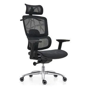 Desain baru furnitur kantor mewah kursi ergonomis kursi eksekutif kursi kantor kain Mesh Kursi