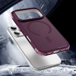 เคสโทรศัพท์มือถือแม่เหล็กแบบใสกึ่งด้าน รุ่น Luxury True Airbag สำหรับ iPhone 18 17 Pro Max รองรับการชาร์จไร้สาย ป้องกันด้านหลัง - Product Image 3