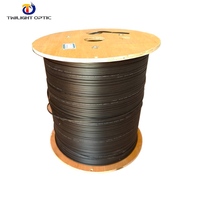 Fibra optica cable de red otdr Home 1000m rollo de un solo núcleo optique FTTH Cable de caída de fibra