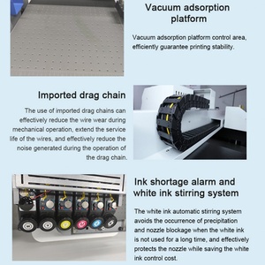 Imprimante UV à plat A2 4060 CMYKW avec vernis, impression d'encre UV sur film PET AB, transfert sur autocollants, stylos, bouteilles, acrylique, coques de téléphone - Product Image 4