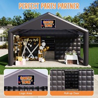 Tente de fête LED gonflable pour boîte de nuit, dôme disco portable pour festival, bar, fête