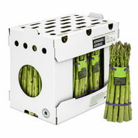 Emballage pliable et empilable en plastique ondulé PP pour okra, conteneur de transport PP pour légumes, boîte d'emballage personnalisée