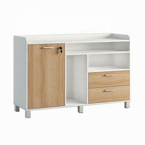 Đồ Nội Thất Văn Phòng Bằng Gỗ Tủ Hoa MDF Tủ Hoa Có Cửa Xoay - Product Image 3