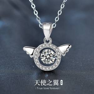 Collar <span class=keywords><strong>de</strong></span> <span class=keywords><strong>Plata</strong></span> <span class=keywords><strong>de</strong></span> Ley <span class=keywords><strong>925</strong></span> Estilo Europeo y Americano, Colgante <span class=keywords><strong>de</strong></span> Moissanita en Forma <span class=keywords><strong>de</strong></span> Herradura, Collar <span class=keywords><strong>de</strong></span> Lujo Ligero - Product Image 5