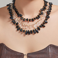 Collier pour femme fait main en pierres naturelles irrégulières, multi-styles, tendance, simple et haut de gamme, best-seller transfrontalier