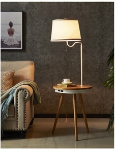 Lampada da terra principale ricaricabile decorativa domestica moderna della lega di alluminio di stile americano per il salone - Product Image 5