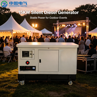 Sofort lieferbarer 10-kVA-Super-Silent-Dieselgenerator mit ATS für temporäre Stromversorgung in kleinen Werkstätten und den täglichen Gebrauch.