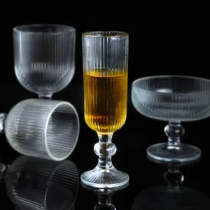 Glass Thickened Whisky Glass Clear Leg Glass Set European-style Crystal 6 Pcs Wine Glasses Customized Unbreakable ISO 5000