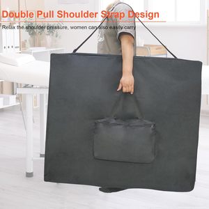 Échantillon gratuit Tables de massage professionnelles en toile noire universelle, design simple et décontracté, sac de transport à fermeture éclair avec une poche, direct usine - Product Image 6