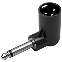 Nouveau coude à angle droit transfrontalier en stock avec un grand noyau 6.35 RPM et une prise audio XLR