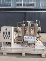 Compresseur booster d'oxygène et d'azote à haute efficacité avec PLC de régulation de fréquence et composants du noyau du moteur