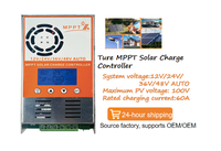 Contrôleur solaire fiable avec alimentation de secours, contrôleur de charge MPPT 10A/20A/40A/60A pour réseau instable aux Philippines/Indonésie