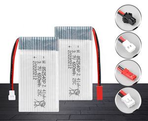 빠른 배송 충전식 리튬 리포 배터리 852540 650mAh 3.7V 7.4V 25C 리튬 폴리머 드론 RC 배터리 - Product Image 6