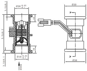 Sensor de Flujo de Agua de Efecto Hall de Plástico de 3 Cables para Caldera de Gas <span class=keywords><strong>Bosch</strong></span>, Calentador de Agua 0-80C, <span class=keywords><strong>Marca</strong></span> Jayoo - Product Image 6