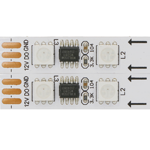 Bande lumineuse <span class=keywords><strong>LED</strong></span> RGB SMD 5050, <span class=keywords><strong>ruban</strong></span> flexible en PCB noir, rétroéclairage <span class=keywords><strong>TV</strong></span>, lampe <span class=keywords><strong>pour</strong></span> la décoration de la pièce - Product Image 2