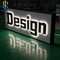 Lettres en métal rétroéclairées 3D LED personnalisables pour la publicité professionnelle, signalétique imperméable IP65 pour les entreprises, les commerces