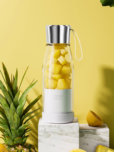 Mini mixeur électrique portable 420 ml, USB, 6 lames, pour jus de fruits frais, vente en gros - Product Image 2