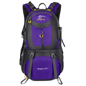 Usine 40L 50L 60L Noir Sport Plein Air Camping Sac Étanche Polyester Randonnée Voyager Escalade Trekking Sac À Dos - Product Image 6