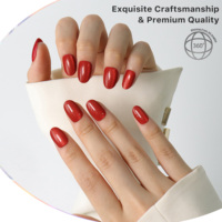 AIERFEI 24 pièces Faux ongles en gel effet œil de chat pailleté, qualité professionnelle de salon, à presser, en gros d'usine, motifs de mariage