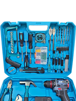 Juego de Taladro Inalámbrico de 21V, 118 Piezas, Motor sin Escobillas de 120Nm, Kit de Herramientas Eléctricas con Batería de Litio y Cargador para Taller