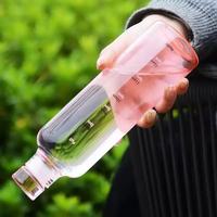 CE FCC ROHS gecertificeerd 500ml glazen waterfles met aangepast logo, hittebestendig, lekvrij, anti-val, herbruikbaar