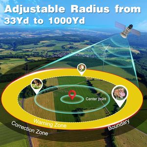 Système de clôture sans fil GPS pour chien, collier électrique rechargeable, étanche IP67, contrôle de la zone de délimitation réglable pour l'entraînement des chiens - Product Image 3