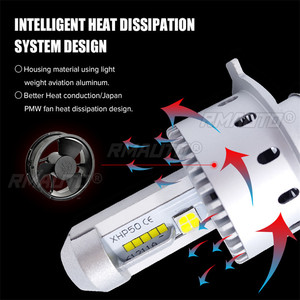 Bombilla LED para Faros Delanteros de Automóvil AutoLeader 7S, XHP-50 40W 8000LM H1 H4 H7 H11 9005 9006, Estilo Automotriz, 8000LM 50000hrs DC12-24V - Product Image 4