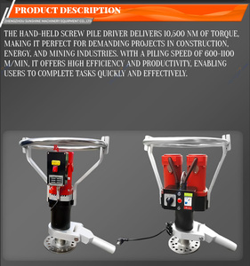 Machine de forage rotative portable pour l'installation solaire, outil pour système de fondation et équipement de vissage - Product Image 2