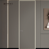 Porte en bois imperméable, porte en bois et aluminium, porte en bois massif, bois de noyer sur mesure pour projet de rénovation de villa de luxe