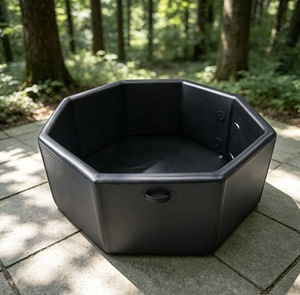 Multiscene portable outdoor tub octagonal brushed metal finish to relieve exercise muscle soreness Ice <b>Bath</b> Tub - Product Image 1